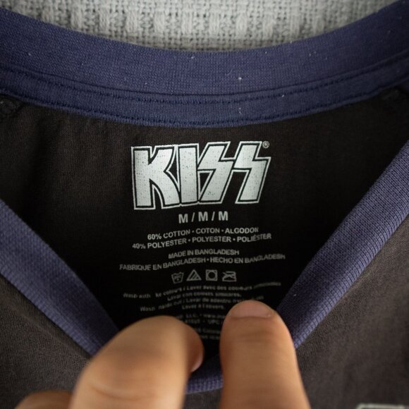 Kiss 1996 New York City Reprint Raglan Sleeve Mens Medium - Picture 4 of 8